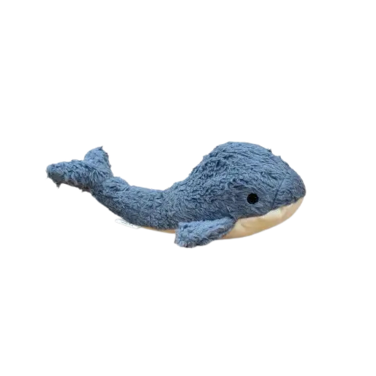 Our Green House Organic Sherpa Whale Dog Toy | Durable Quiet Plush