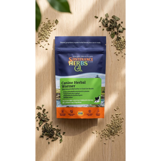 Sustenance Herbs Canine Herbal Wormer Powder | Natural Dog Dewormer