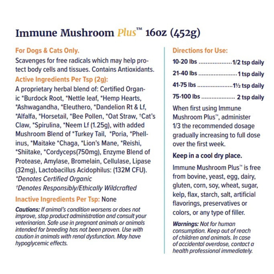 Sustenance Herbs Immune Mushroom Plus | Organic Mushroom Blend