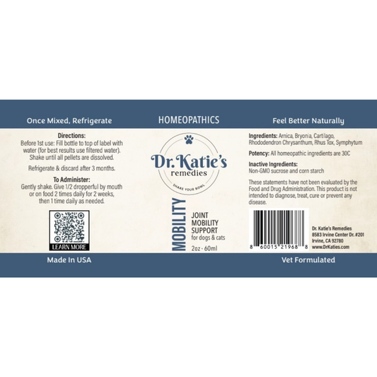 Dr. Katie's Mobility | Vet-Formulated Natural Homeopathic Joint + Mobility Support