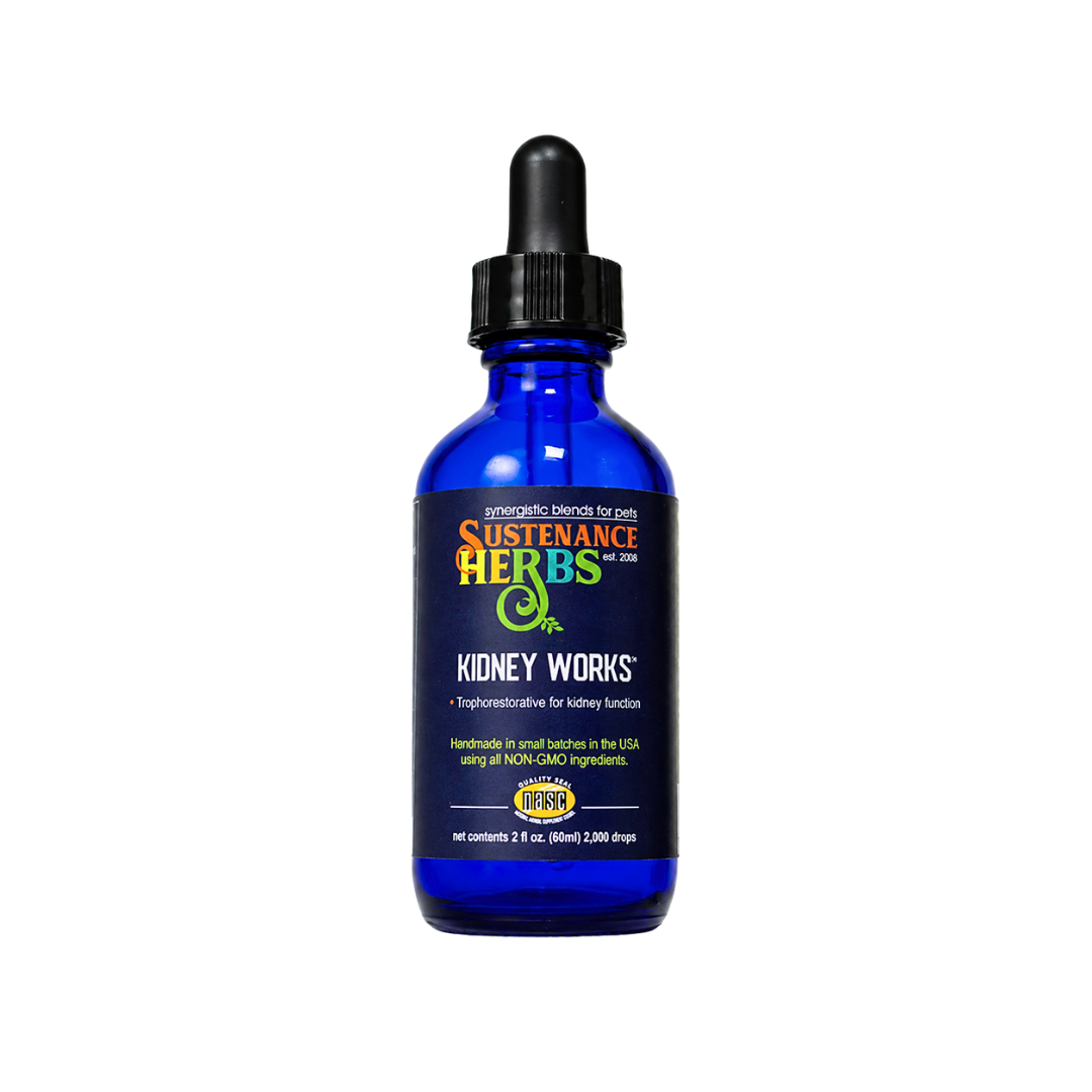 Sustenance Herbs Kidney Works | Organic Herbal Kidney Support Drops for Senior + Aging Dogs