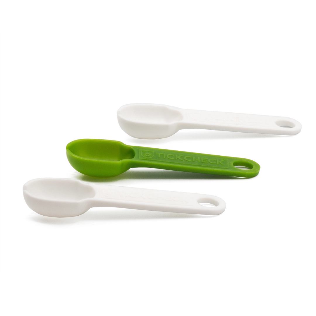 TickCheck Tick Remover Spoon | 3 Pack with Free Tick ID Card & Carabiner