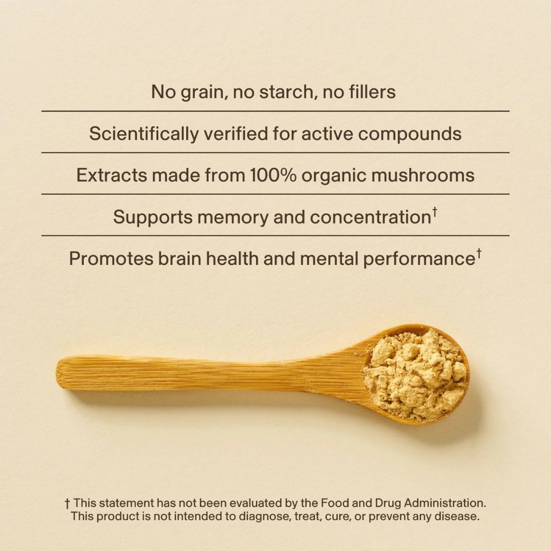 Real Mushrooms Lion’s Mane | Brain + Cognitive Support