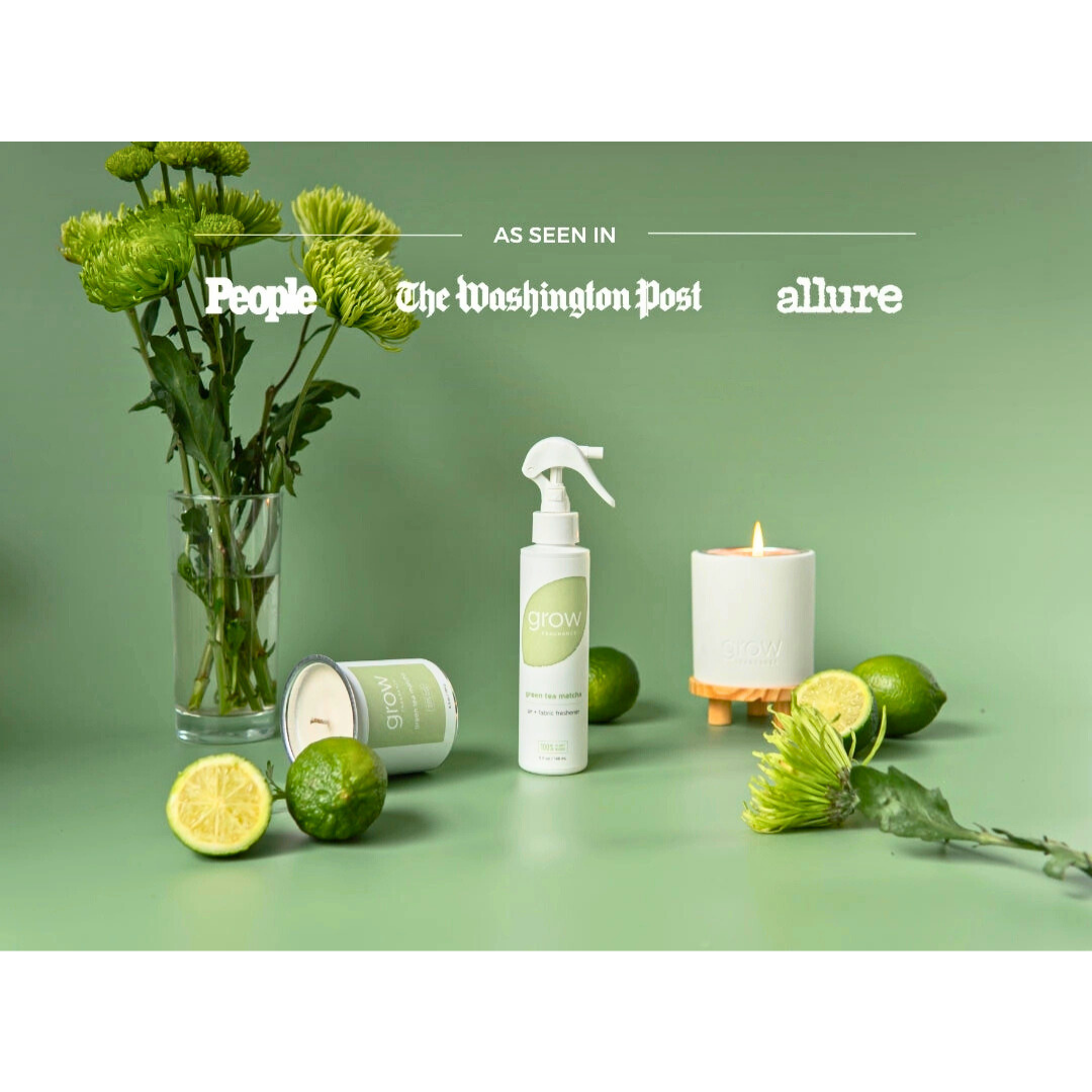 Grow Natural Candle | Green Tea Matcha