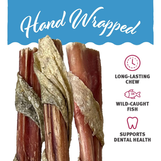 Icelandic+ Fish Sticks Cod Wrapped Bully Sticks