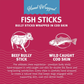 Icelandic+ Fish Sticks Cod Wrapped Bully Sticks