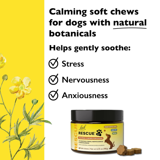 Bach Rescue Calming Chews | Natural Calm + Stress Relief