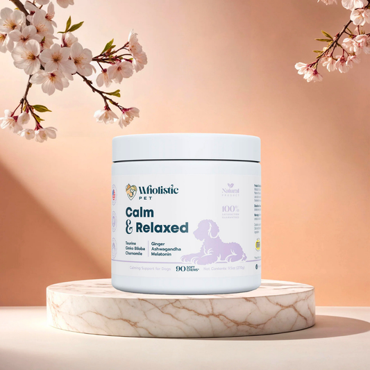 Wholistic Pet Calm & Relaxed Chews | Natural Anxiety + Stress Relief