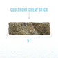 Icelandic+ Cod Skin Short Chew Stick | 5” - 3 Pieces