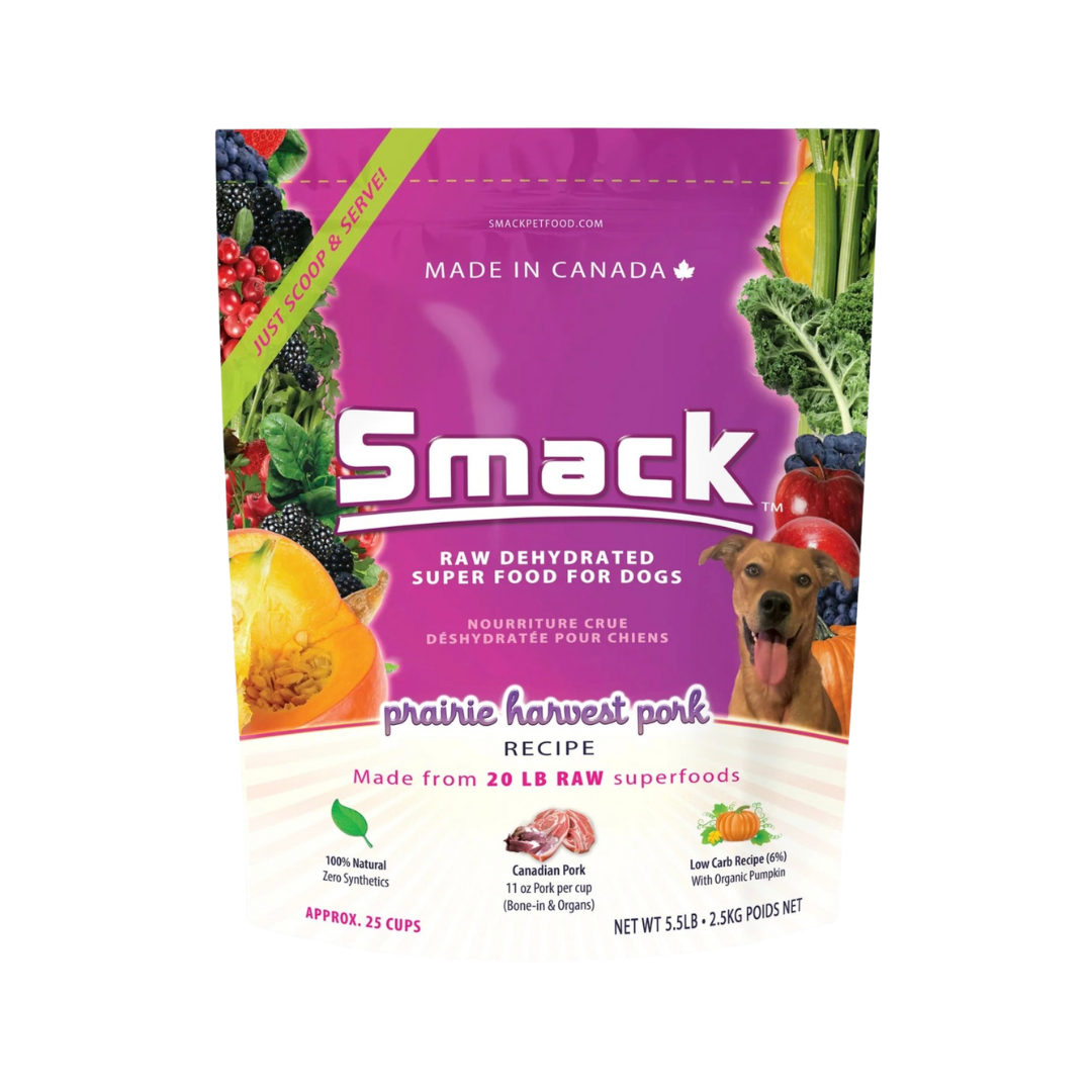 Smack Raw Dehydrated Superfood | Prairie Harvest Pork