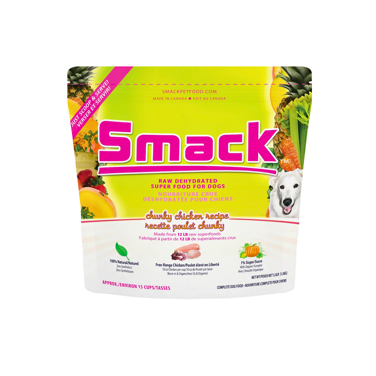 Smack Raw Dehydrated Superfood | Chunky Chicken