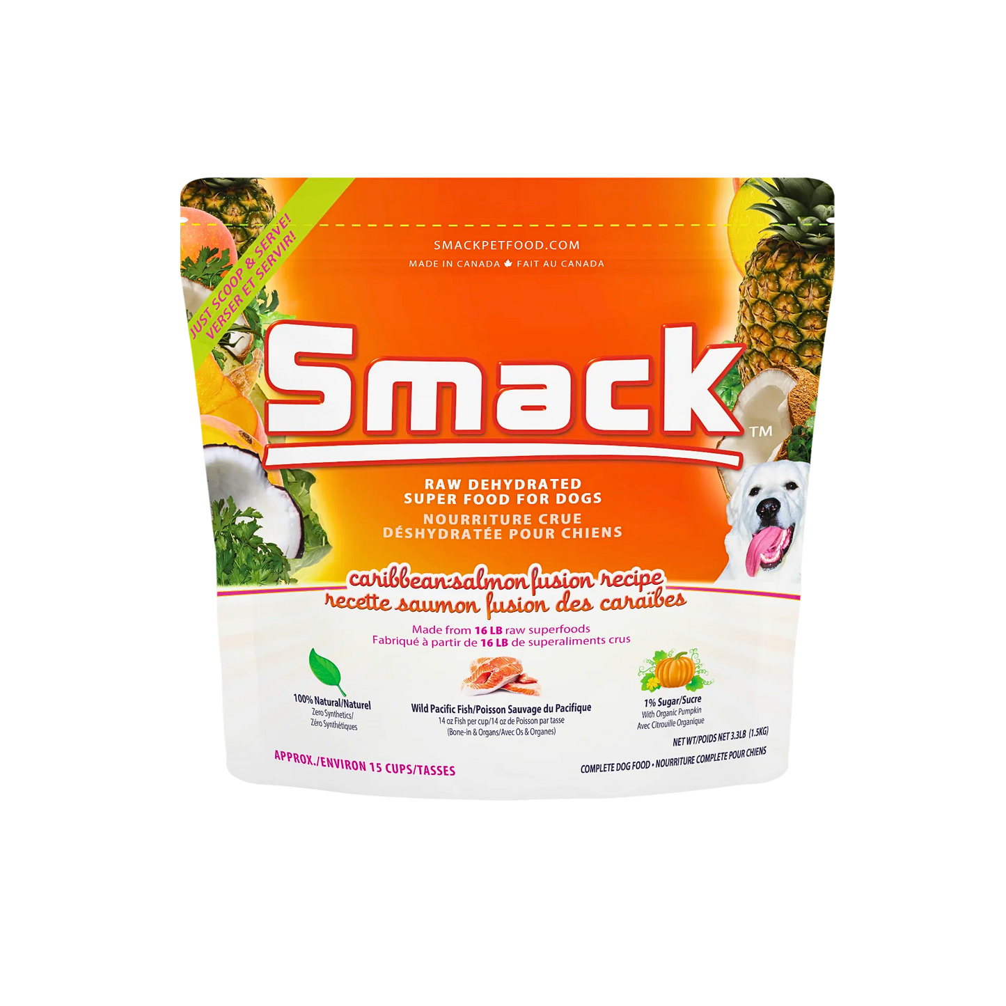 Smack Raw Dehydrated Superfood | Caribbean-Salmon Fusion