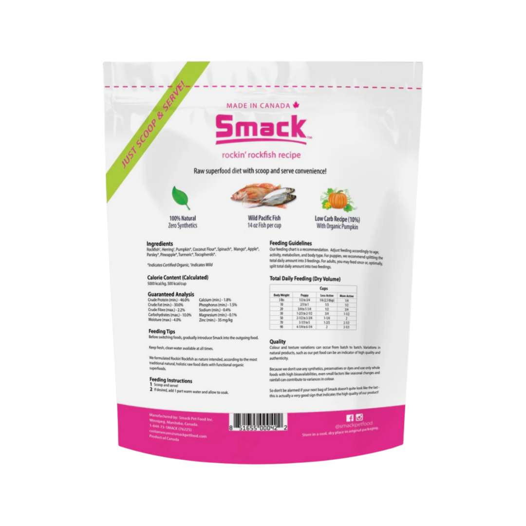 Smack Raw Dehydrated Superfood | Rockin' Rockfish
