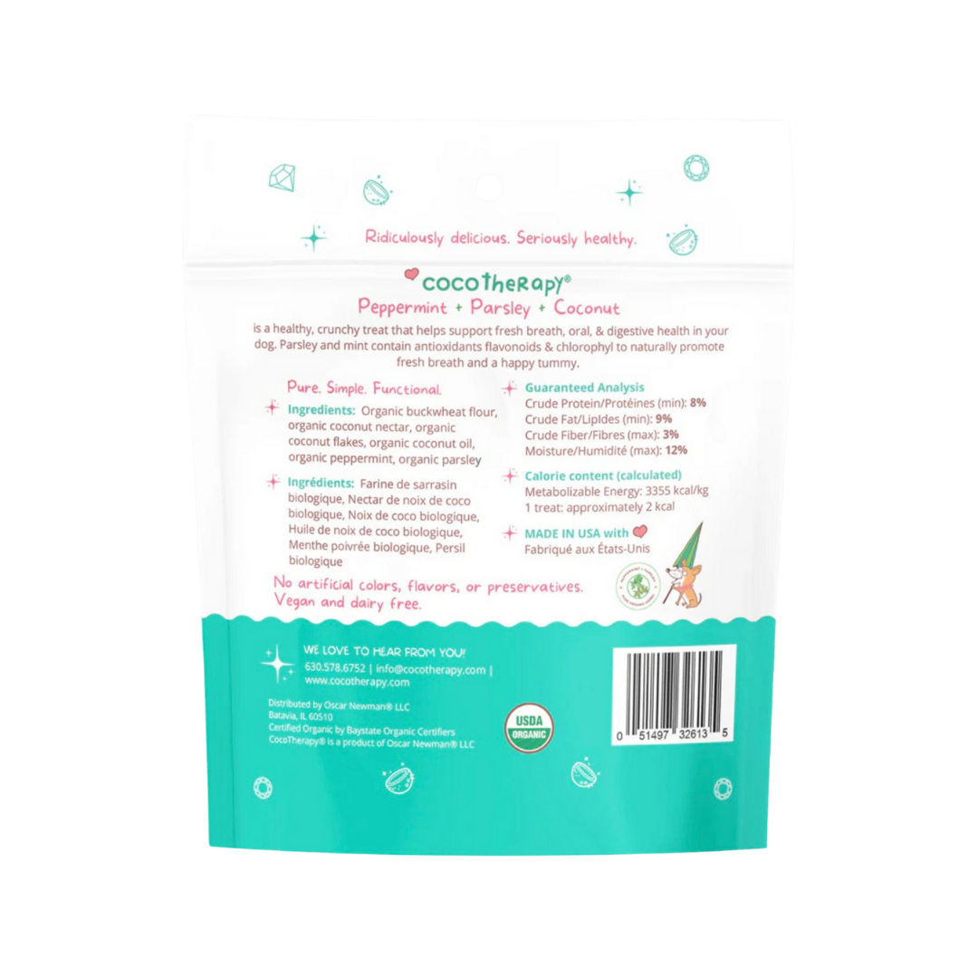 Cocotherapy Coco-Gems Training Treats | Peppermint + Parsley