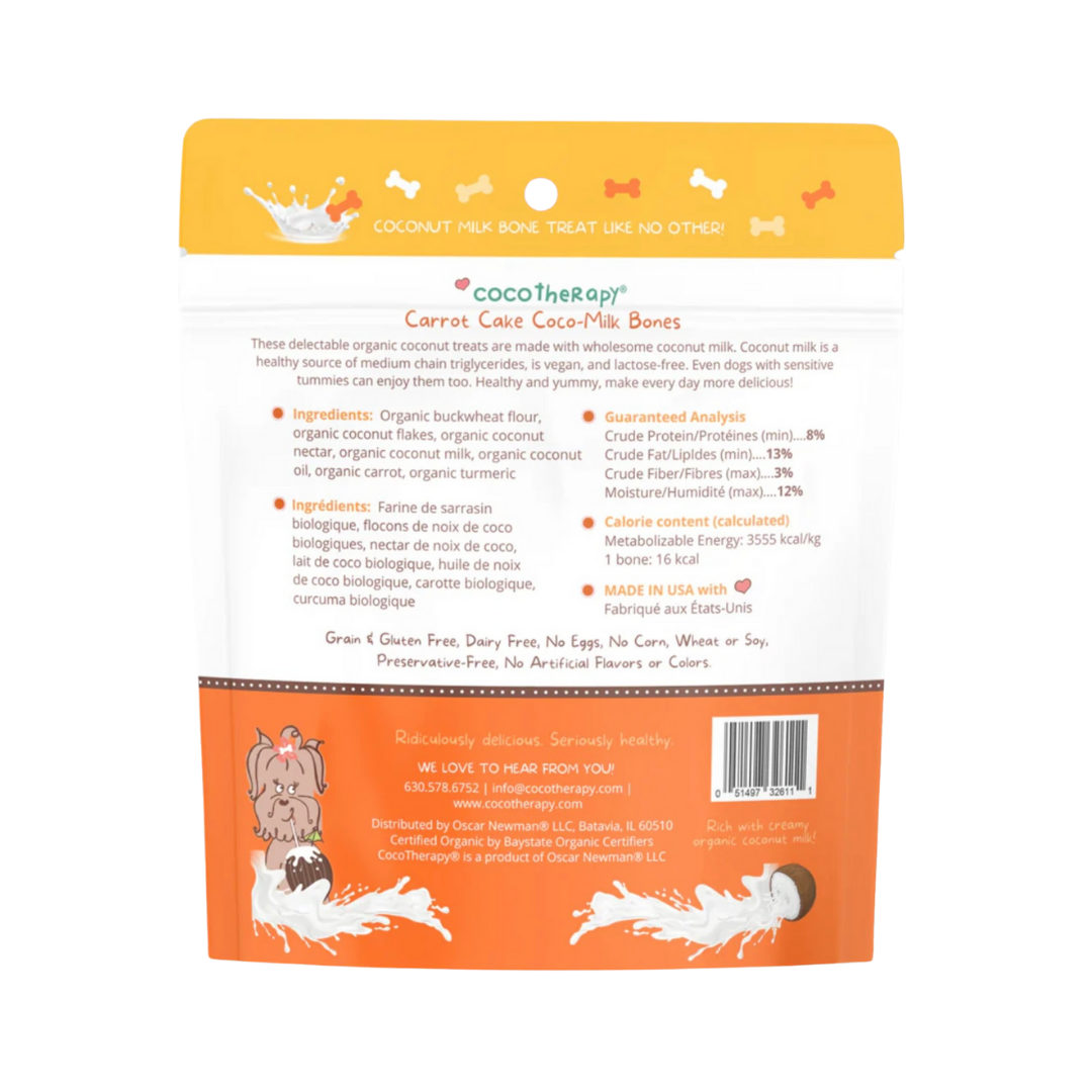 CocoTherapy Coco-Milk Bones | Carrot Cake