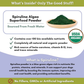 Pure Spirulina | Organic Antioxidant + Immune Superfood