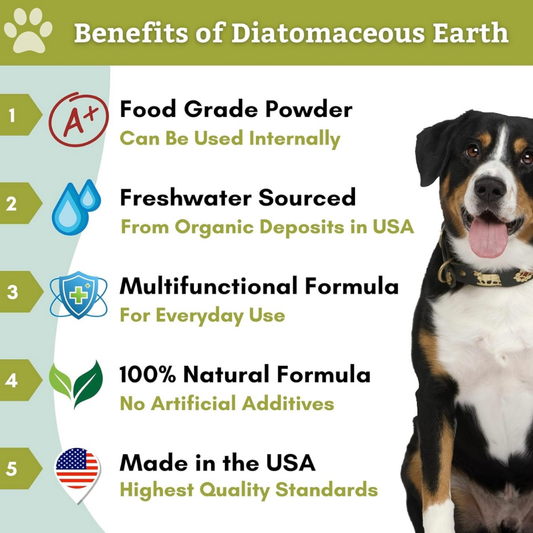 Wholistic Pet Organics Diatomaceous Earth | Natural Detox + Parasite Control