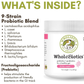 Wholistic Pet Organics WholeBiotics | Natural 9-Strain Probiotic + Prebiotic
