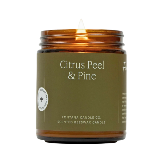 Fontana Essential Oil Candle | Citrus Peel + Pine