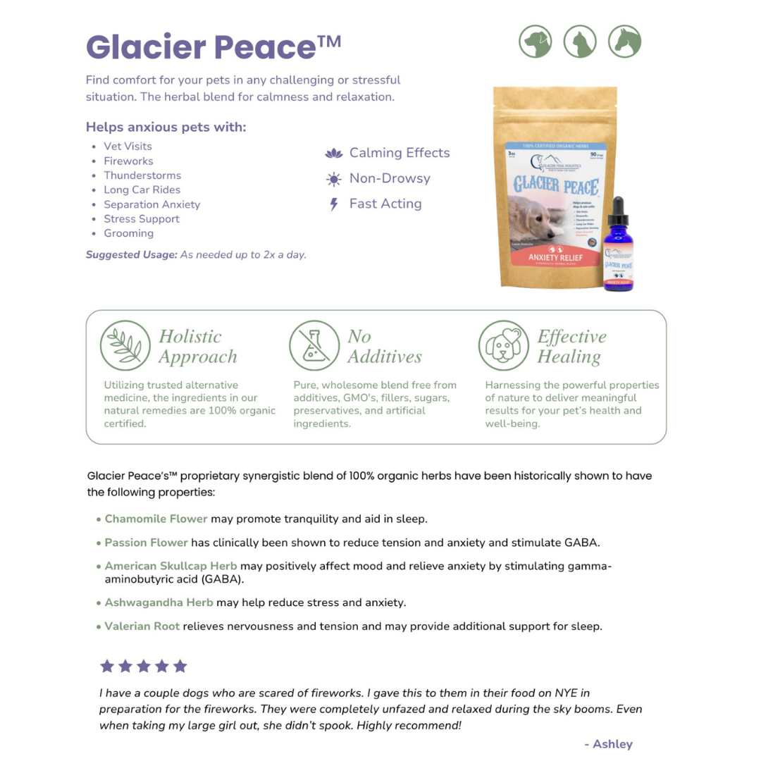 Glacier Peak Peace Tincture | Anxiety Relief