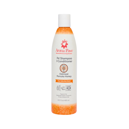 Aroma Paws Oatmeal Manuka Honey Shampoo | Dry + Itchy Skin Relief