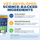 Jope Hip & Joint Chews | Natural UC-II Collagen + Omega-3 + Curcumin ...