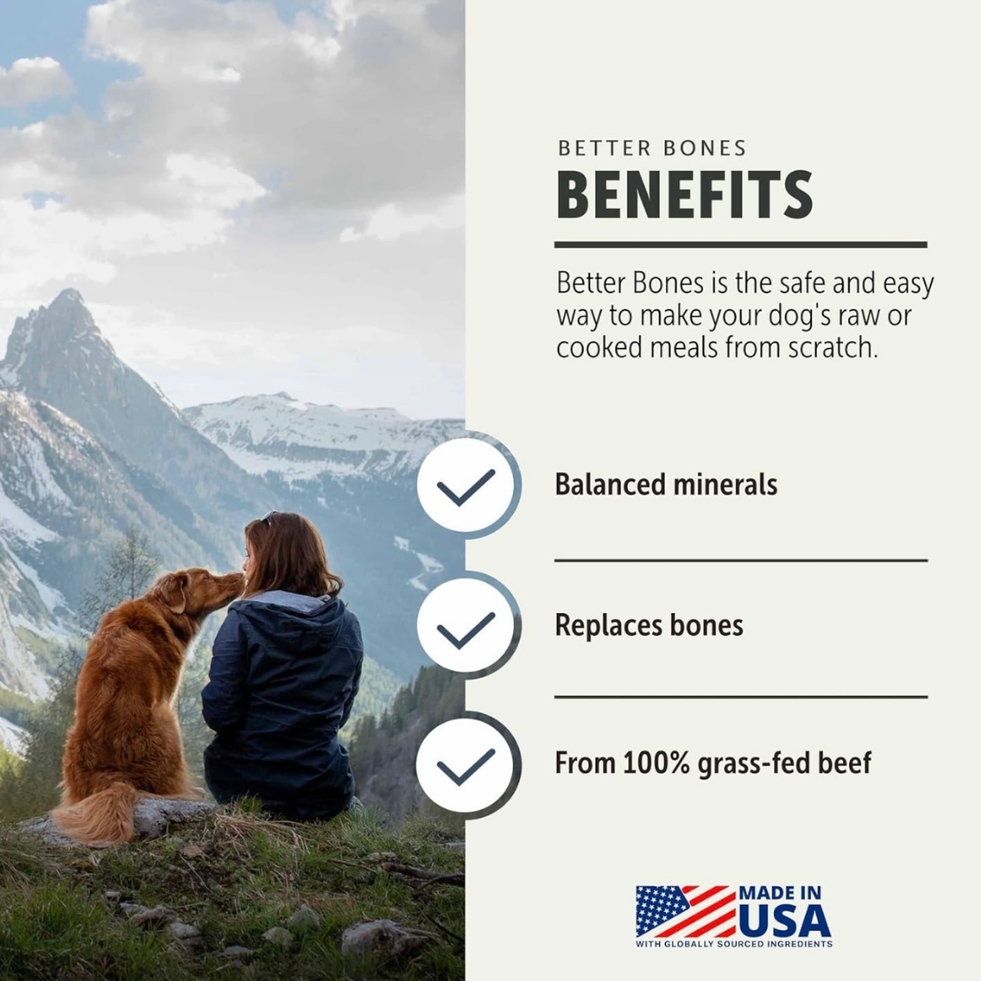 Four Leaf Rover Better Bones | Natural Calcium + Mineral Supplement