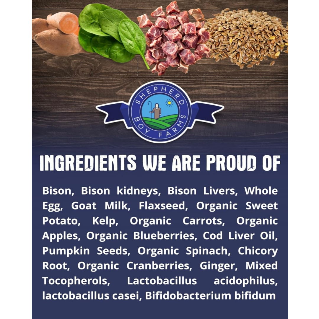 Shepherd Boy Farms Freeze-Dried Raw | Bison