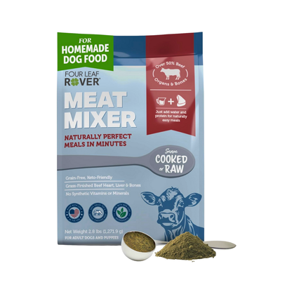 Four Leaf Rover Meat Mixer | Whole Food Base Mix for Balanced Nutrition