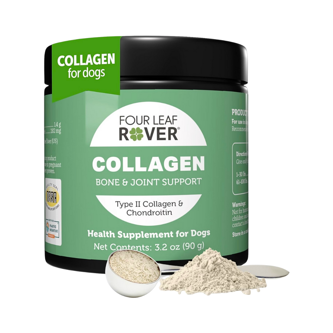Four Leaf Rover Collagen | Joint + Skin + Gut Support with Type II Collagen