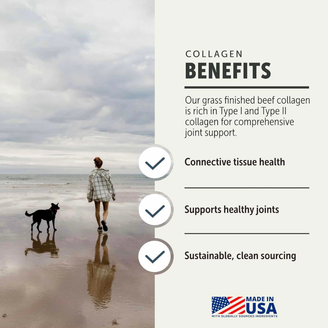 Four Leaf Rover Collagen | Joint + Skin + Gut Support with Type II Collagen