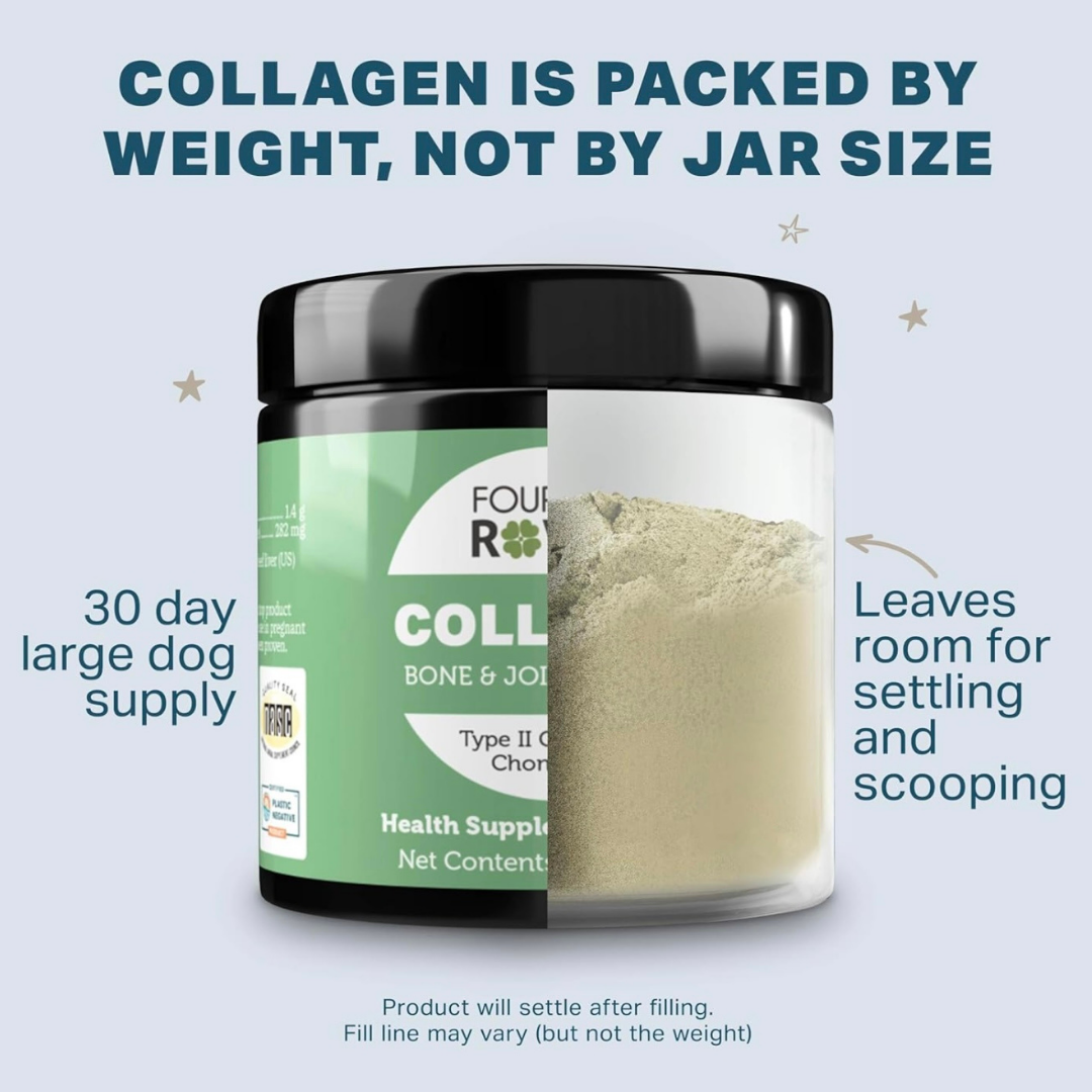Four Leaf Rover Collagen | Joint + Skin + Gut Support with Type II Collagen