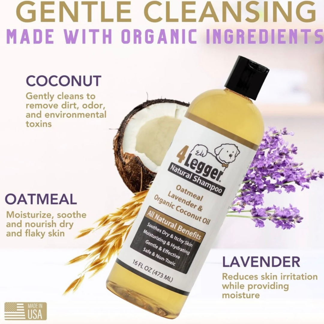 4-Legger Organic Oatmeal Shampoo | Lavender