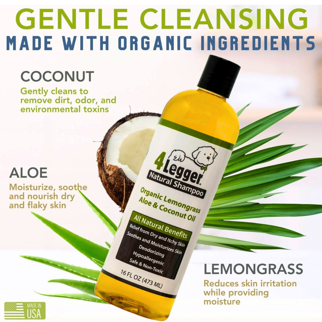4-Legger Organic Shampoo | Lemongrass + Aloe