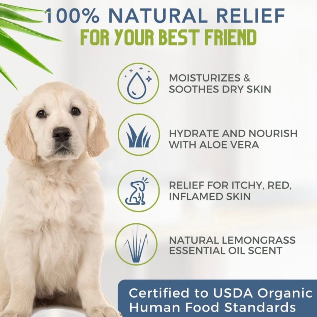 4 Legger Organic Shampoo Lemongrass Aloe The Organic Dog Shop