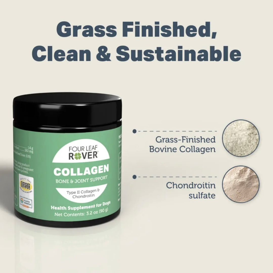 Four Leaf Rover Collagen | Joint + Skin + Gut Support with Type II Collagen