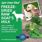 Shepherd Boy Farms Freeze-Dried Raw Goat's Milk | Super Greens Blend