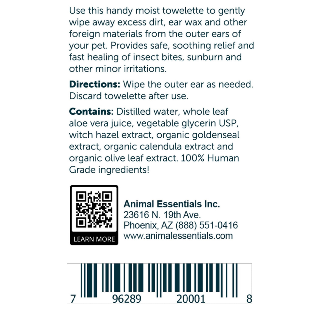 Animal Essentials Herbal Ear Wipes