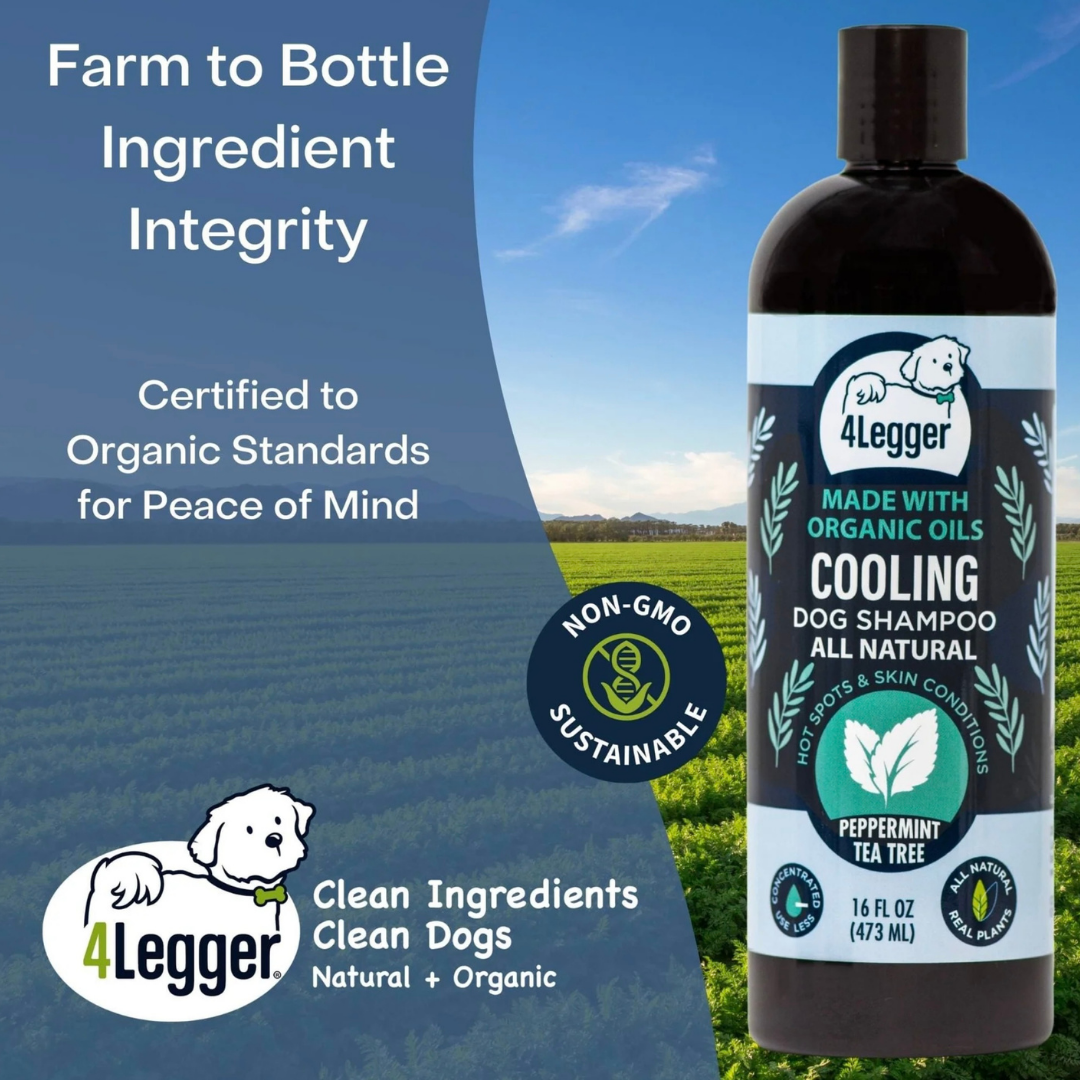 4-Legger Organic Cooling Shampoo | Peppermint + Tea Tree Oil