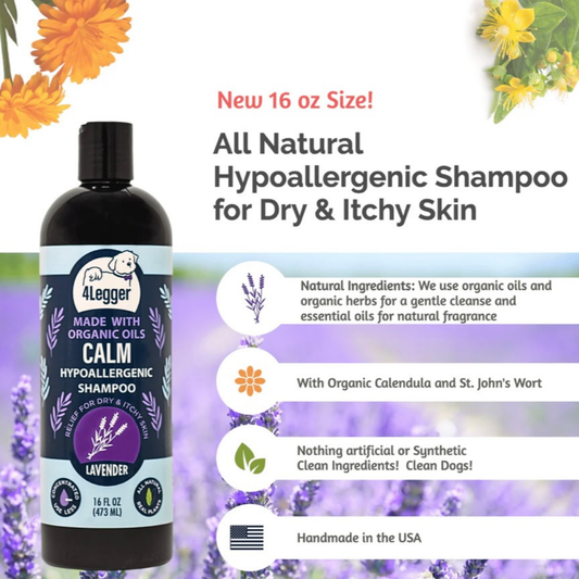 4-Legger Organic Shampoo Calm | Lavender + Calendula