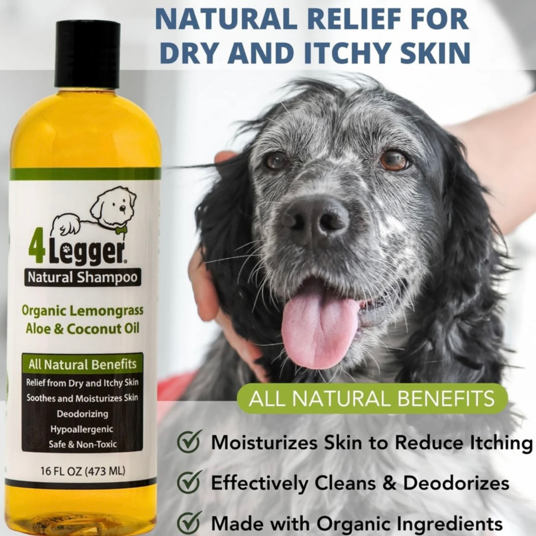 4 Legger Organic Shampoo Lemongrass Aloe The Organic Dog Shop