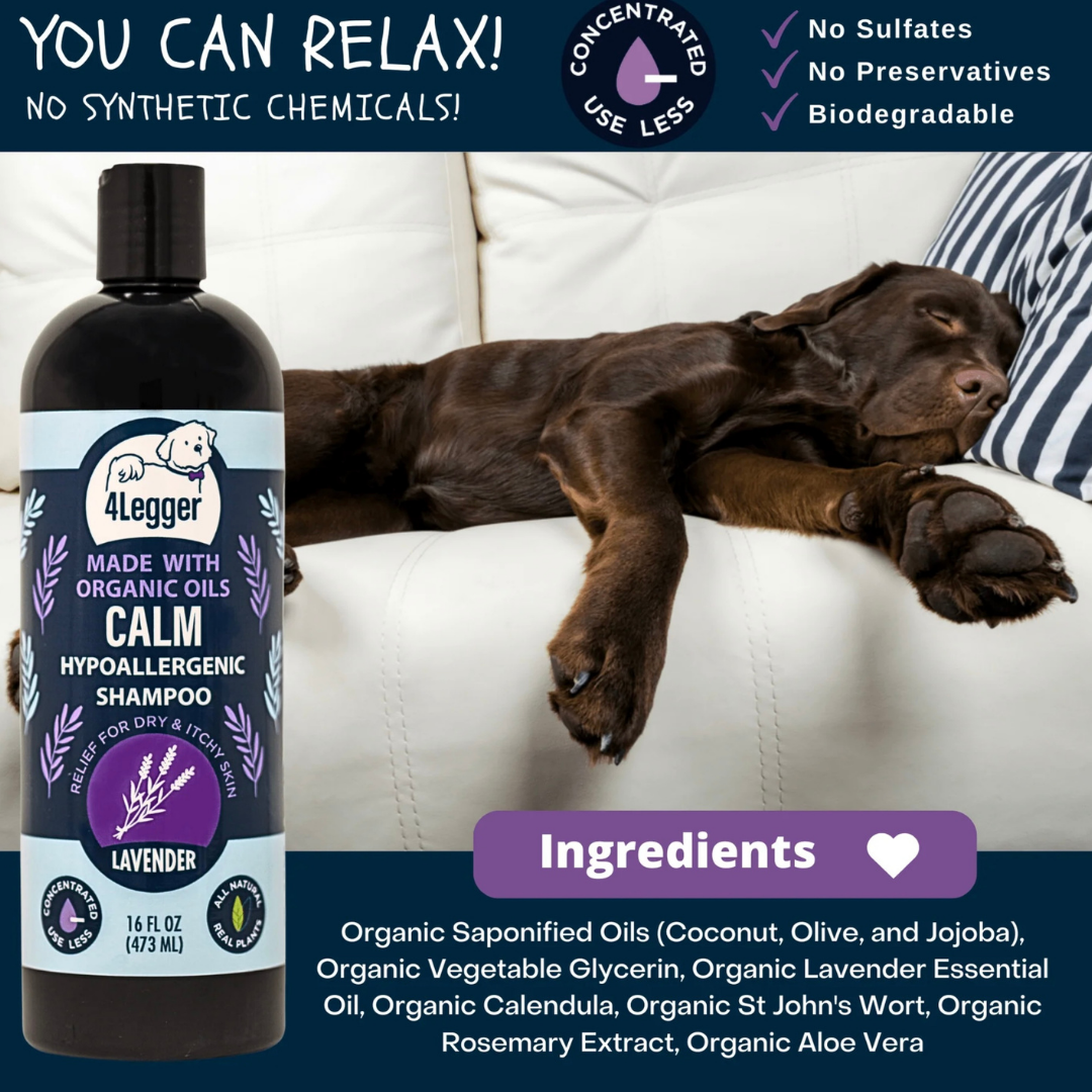 4-Legger Organic Shampoo Calm | Lavender + Calendula