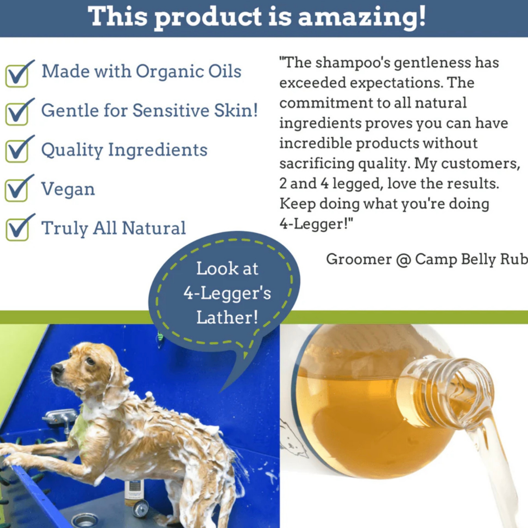 4-Legger Organic Hypoallergenic Shampoo | Unscented