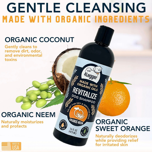 4-Legger Organic Neem Shampoo | Flea-Prone + Itchy Skin