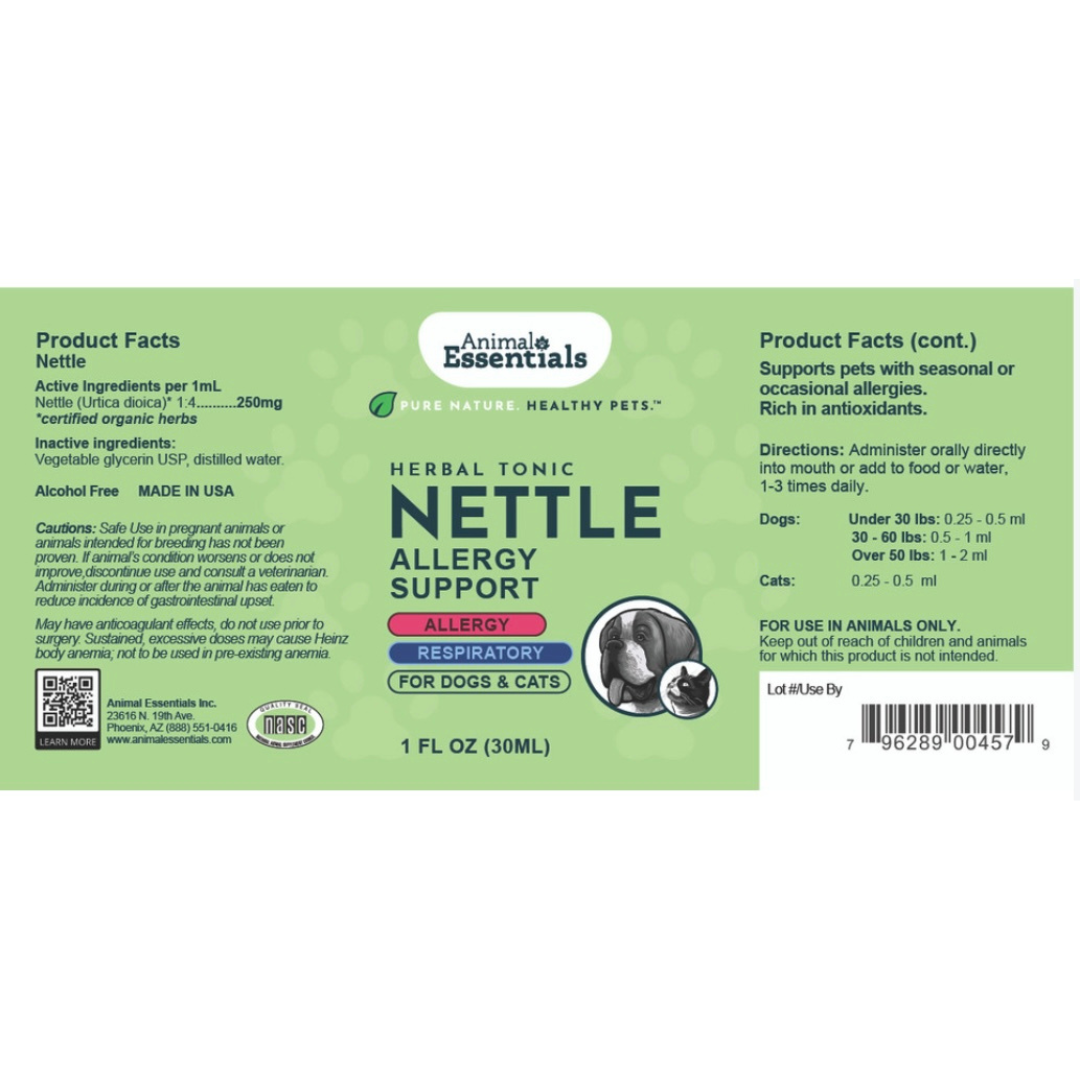 Animal Essentials Nettle | Natural Allergy + Inflammation Relief