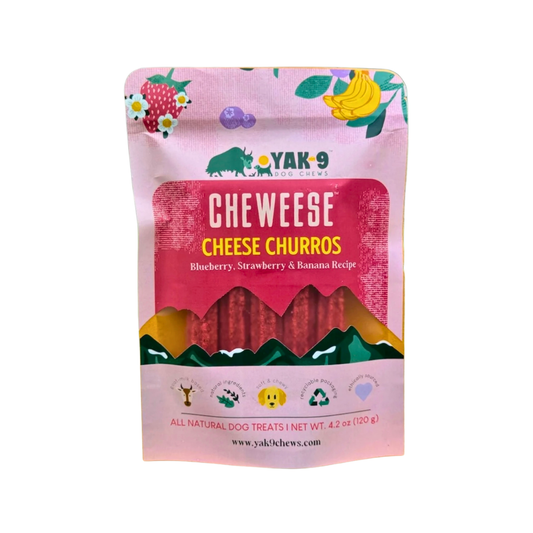 Yak9 Cheweese Yak Cheese Churros | Blueberry Strawberry Banana