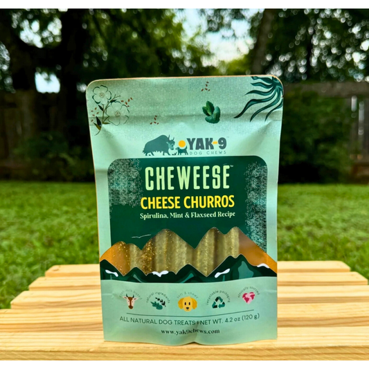 Yak9 Cheweese Yak Cheese Churros | Spirulina Mint Flaxseed