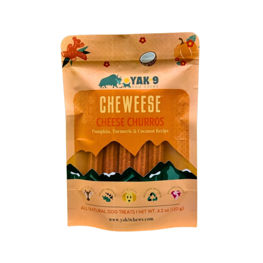 Yak9 Cheweese Yak Cheese Churros | Turmeric Pumpkin Coconut