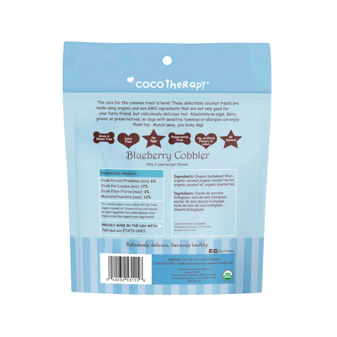 CocoTherapy Coco-Charms Training Treats | Blueberry Cobbler