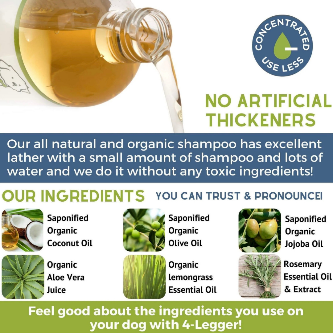 4-Legger Organic Shampoo | Lemongrass + Aloe